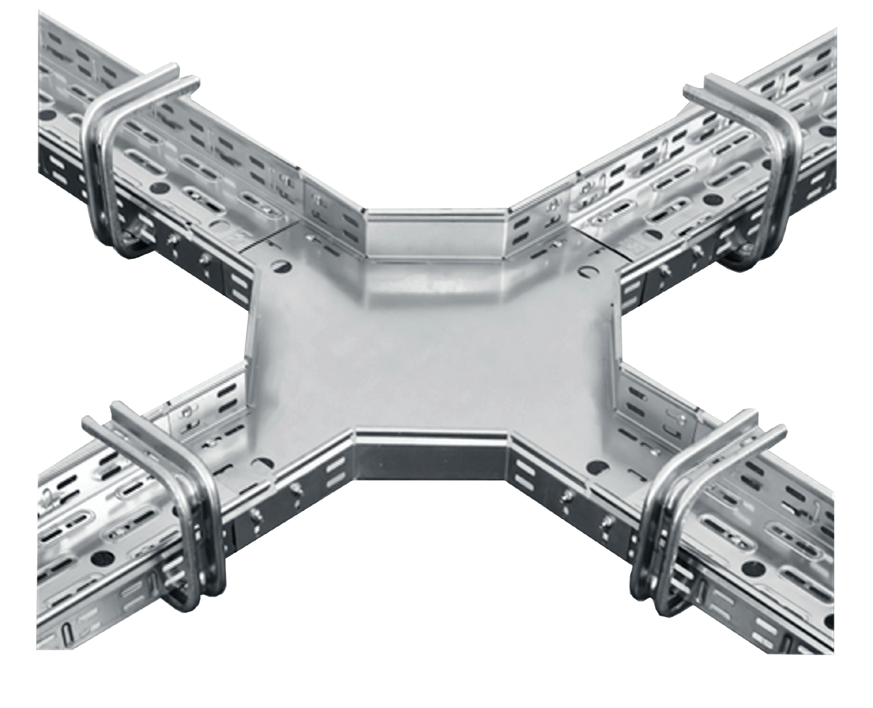 Cable trays and fitting shown in the Magnelis brochure